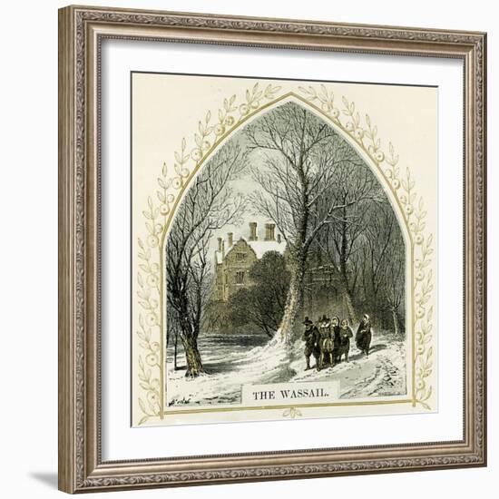 The Wassail - illustration by Birket Foster-Myles Birket Foster-Framed Giclee Print