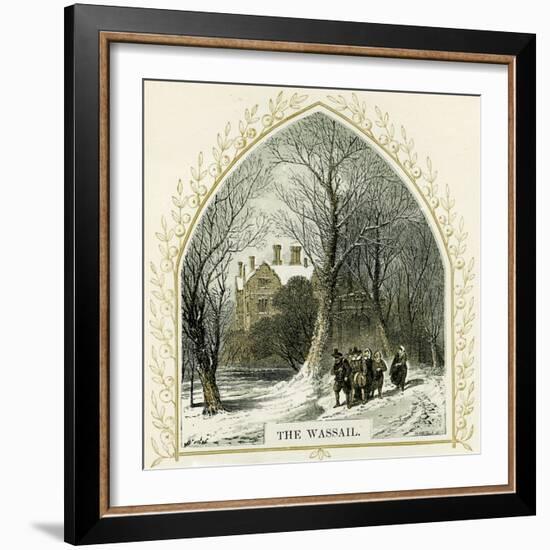 The Wassail - illustration by Birket Foster-Myles Birket Foster-Framed Giclee Print