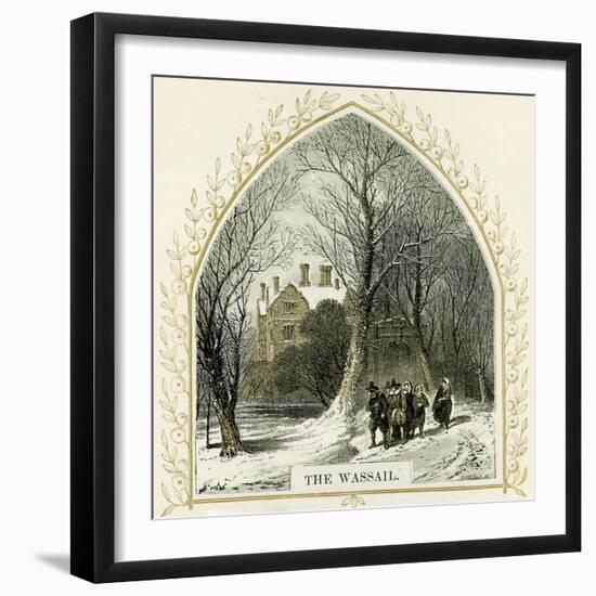 The Wassail - illustration by Birket Foster-Myles Birket Foster-Framed Giclee Print