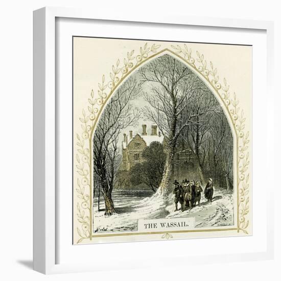 The Wassail - illustration by Birket Foster-Myles Birket Foster-Framed Giclee Print