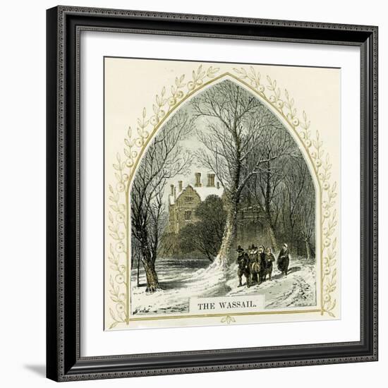 The Wassail - illustration by Birket Foster-Myles Birket Foster-Framed Giclee Print