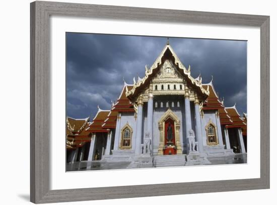 The Wat Benchamabophit or the Marble Temple in Bangkok, Thailand, 20th Century-null-Framed Giclee Print