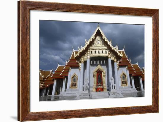 The Wat Benchamabophit or the Marble Temple in Bangkok, Thailand, 20th Century-null-Framed Giclee Print