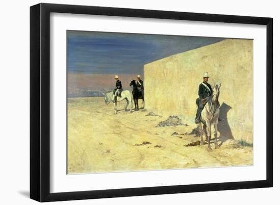 The Watch (The White Wall), C.1871-Giovanni Fattori-Framed Giclee Print