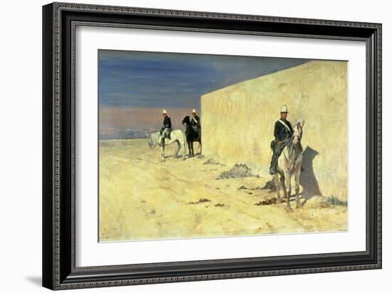 The Watch (The White Wall), C.1871-Giovanni Fattori-Framed Giclee Print