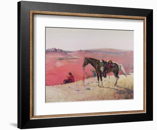 The Watcher, Arizona-Terence Cuneo-Framed Giclee Print