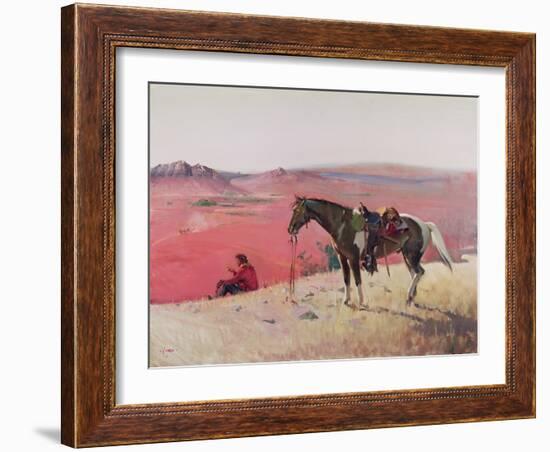 The Watcher, Arizona-Terence Cuneo-Framed Giclee Print