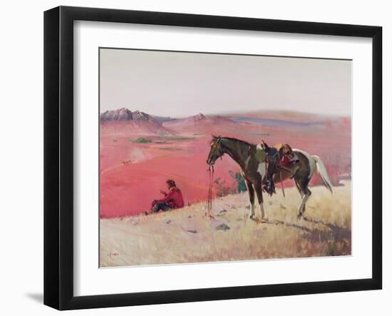 The Watcher, Arizona-Terence Cuneo-Framed Giclee Print