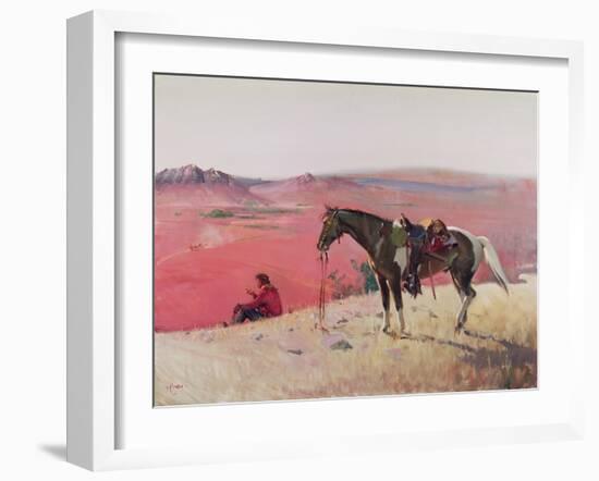 The Watcher, Arizona-Terence Cuneo-Framed Giclee Print