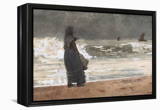 The Watcher, Tynemouth, 1882-Winslow Homer-Framed Premier Image Canvas