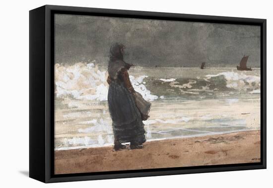 The Watcher, Tynemouth, 1882-Winslow Homer-Framed Premier Image Canvas