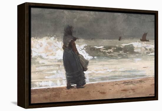 The Watcher, Tynemouth, 1882-Winslow Homer-Framed Premier Image Canvas