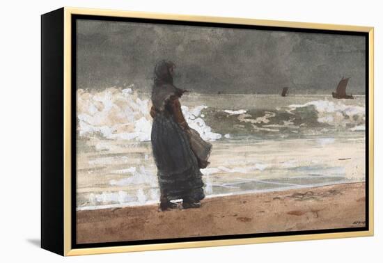 The Watcher, Tynemouth, 1882-Winslow Homer-Framed Premier Image Canvas