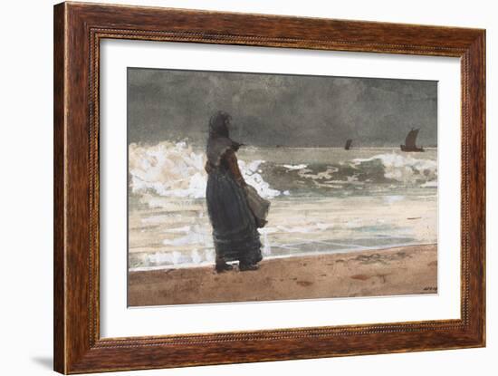 The Watcher, Tynemouth, 1882-Winslow Homer-Framed Giclee Print