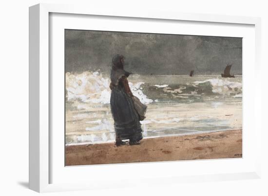 The Watcher, Tynemouth, 1882-Winslow Homer-Framed Giclee Print