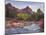 The Watchman, Cottonwood, Virgin River, Zion National Park, Utah, Usa-Rainer Mirau-Mounted Photographic Print