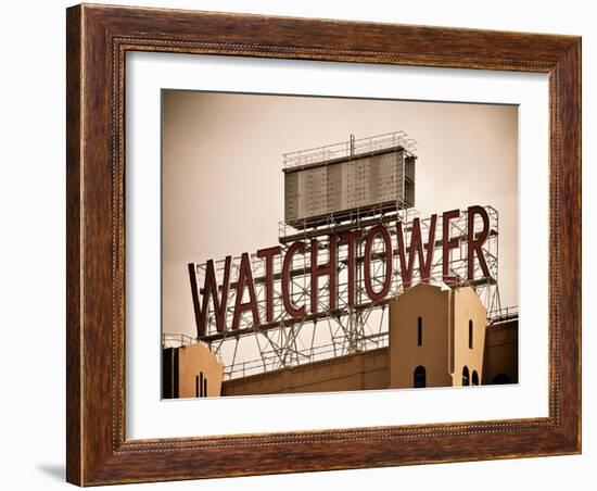 The Watchtower, Jehovah's Witnesses, Brooklyn, Manhattan, New York, White Frame, Vintage-Philippe Hugonnard-Framed Art Print