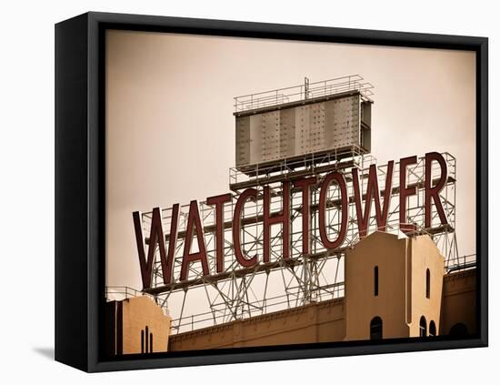 The Watchtower, Jehovah's Witnesses, Brooklyn, Manhattan, New York, White Frame, Vintage-Philippe Hugonnard-Framed Stretched Canvas