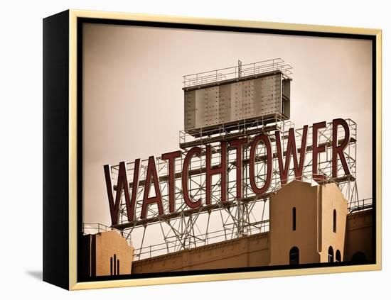 The Watchtower, Jehovah's Witnesses, Brooklyn, Manhattan, New York, White Frame, Vintage-Philippe Hugonnard-Framed Stretched Canvas