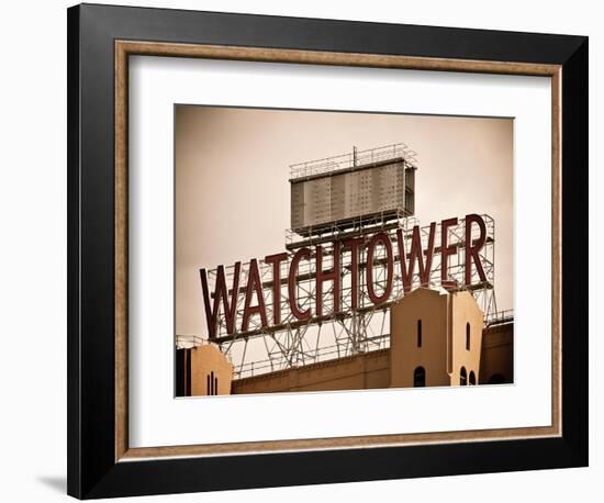 The Watchtower, Jehovah's Witnesses, Brooklyn, Manhattan, New York, White Frame, Vintage-Philippe Hugonnard-Framed Art Print