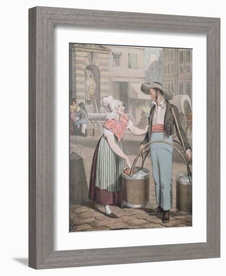 The Water Carrier, 1821-John James Chalon-Framed Giclee Print