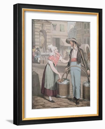 The Water Carrier, 1821-John James Chalon-Framed Giclee Print