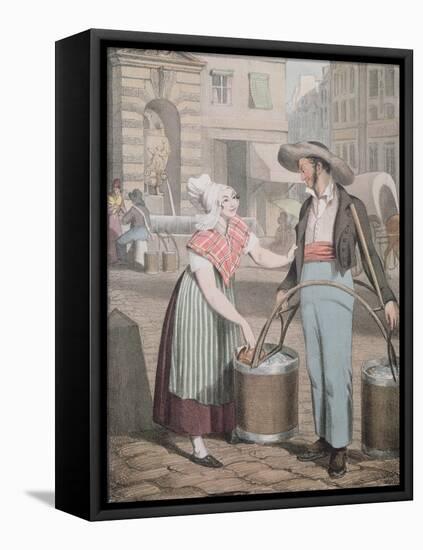 The Water Carrier, 1821-John James Chalon-Framed Premier Image Canvas