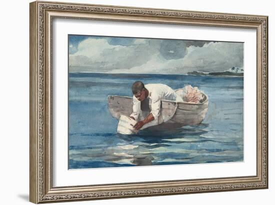 The Water Fan, 1898-99-Winslow Homer-Framed Giclee Print