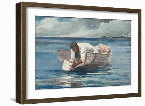 The Water Fan, 1898-99-Winslow Homer-Framed Giclee Print