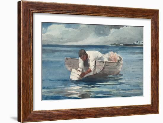 The Water Fan, 1898-99-Winslow Homer-Framed Giclee Print