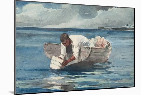 The Water Fan, 1898-99-Winslow Homer-Mounted Giclee Print
