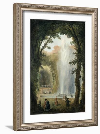 The Water Feature of the Grove of the Museum of Marly, Late 18th-Early 19th Century-Hubert Robert-Framed Giclee Print