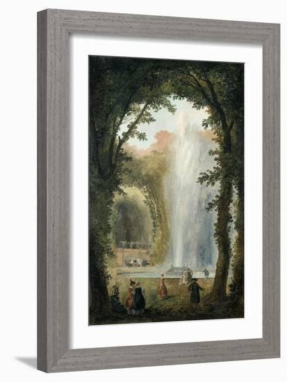 The Water Feature of the Grove of the Museum of Marly, Late 18th-Early 19th Century-Hubert Robert-Framed Giclee Print