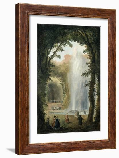 The Water Feature of the Grove of the Museum of Marly, Late 18th-Early 19th Century-Hubert Robert-Framed Giclee Print