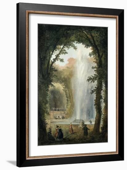 The Water Feature of the Grove of the Museum of Marly, Late 18th-Early 19th Century-Hubert Robert-Framed Giclee Print
