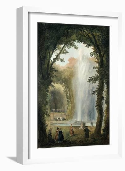 The Water Feature of the Grove of the Museum of Marly, Late 18th-Early 19th Century-Hubert Robert-Framed Giclee Print