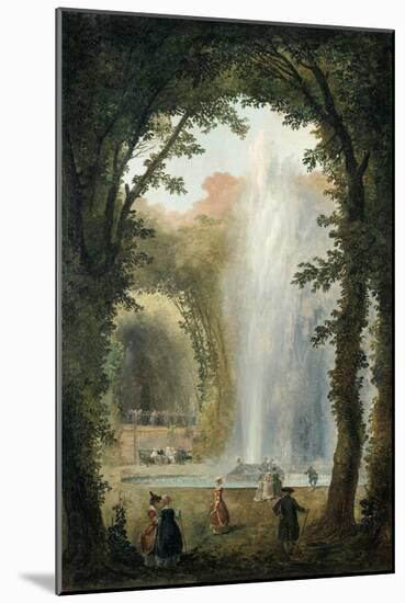 The Water Feature of the Grove of the Museum of Marly, Late 18th-Early 19th Century-Hubert Robert-Mounted Giclee Print