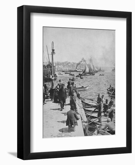 'The Water-front of Stamboul, with Pera in the distance', 1913-Unknown-Framed Photographic Print