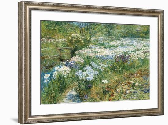 The Water Garden, 1909-Frederick Childe Hassam-Framed Premium Giclee Print