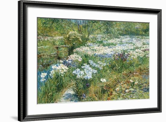 The Water Garden, 1909-Frederick Childe Hassam-Framed Premium Giclee Print