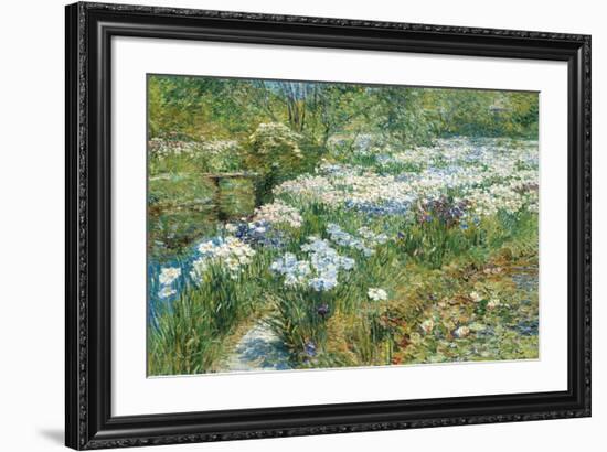 The Water Garden, 1909-Frederick Childe Hassam-Framed Premium Giclee Print