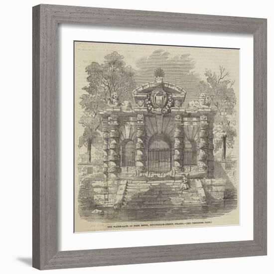 The Water-Gate of York House, Buckingham-Street, Strand-null-Framed Giclee Print