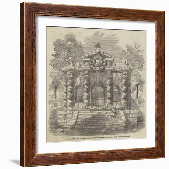 The Water-Gate of York House, Buckingham-Street, Strand-null-Framed Giclee Print