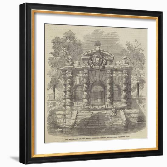 The Water-Gate of York House, Buckingham-Street, Strand-null-Framed Giclee Print