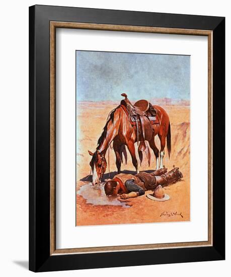 The Water Hole-Stanley L. Wood-Framed Giclee Print