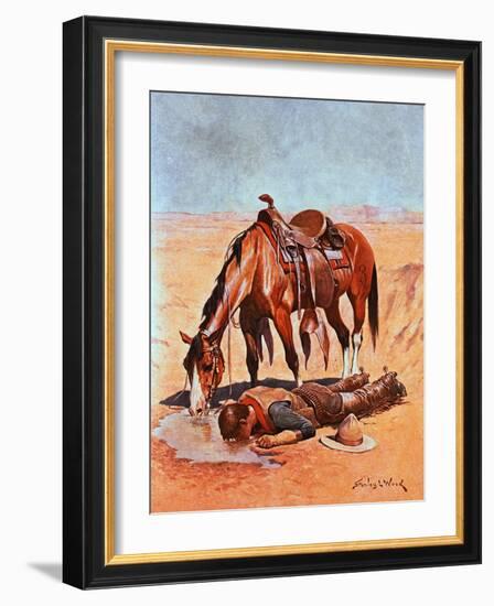 The Water Hole-Stanley L. Wood-Framed Giclee Print