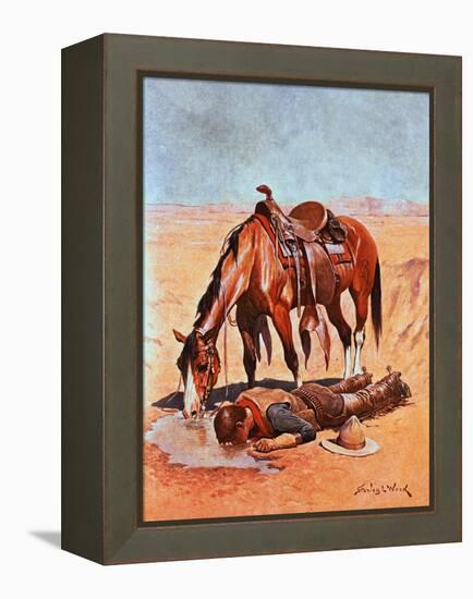 The Water Hole-Stanley L. Wood-Framed Premier Image Canvas