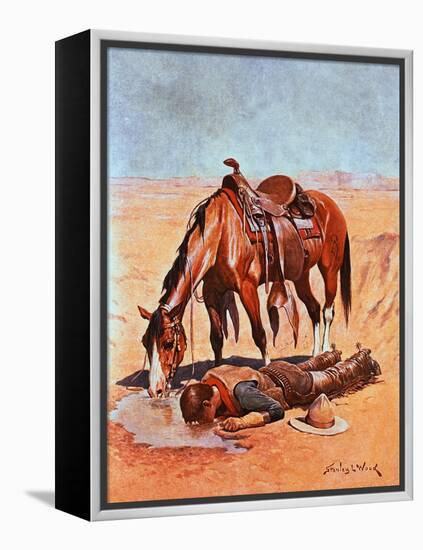 The Water Hole-Stanley L. Wood-Framed Premier Image Canvas