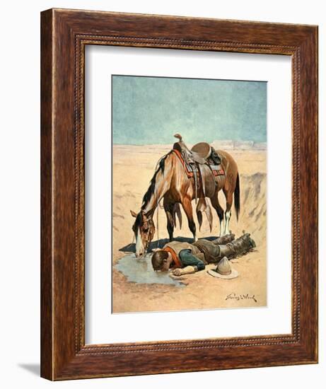 The Water Hole-Stanley L. Wood-Framed Giclee Print
