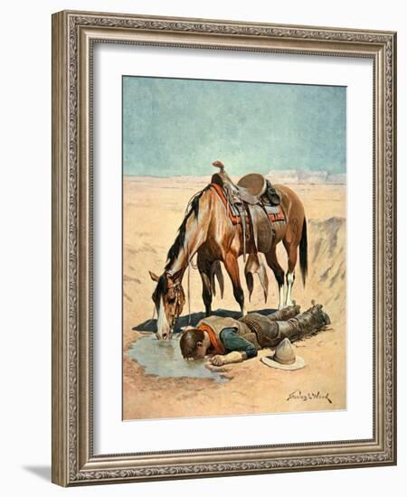 The Water Hole-Stanley L. Wood-Framed Giclee Print